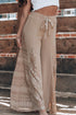Bohemian Sheer Lace Patchwork Wide Leg Pants