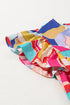 Abstract Print Ruffled Flutter Sleeve A-Line Mini Dress