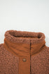 Faux Fur Sherpa Fleece Snap Button Knot Side Vest