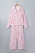 Abstract Print Full Length Long Sleeve Lounge Set