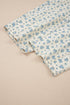 Grommet Knot Waist Floral Barrel Jeans