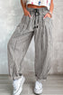 Southern Belle Striped Drawstring Loose Denim Pants