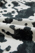 Abstract Print Metal Button Regular Fit Full Length Jeans