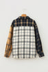 Plaid Button Up Long Sleeve Shift Silhouette Shacket