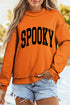 Polyester Oversize Print Mock Neck Reversible Sweatshirt