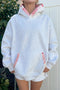 Equal Polyester Cotton Blend Patchwork Oversized Hoodie