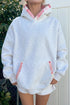 Equal Polyester Cotton Blend Patchwork Oversized Hoodie