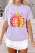 Playful Pumpkin Character Illustration Printed Graphic Tee