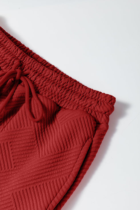 Ultra Loose Textured Slouchy Matching Pant Set