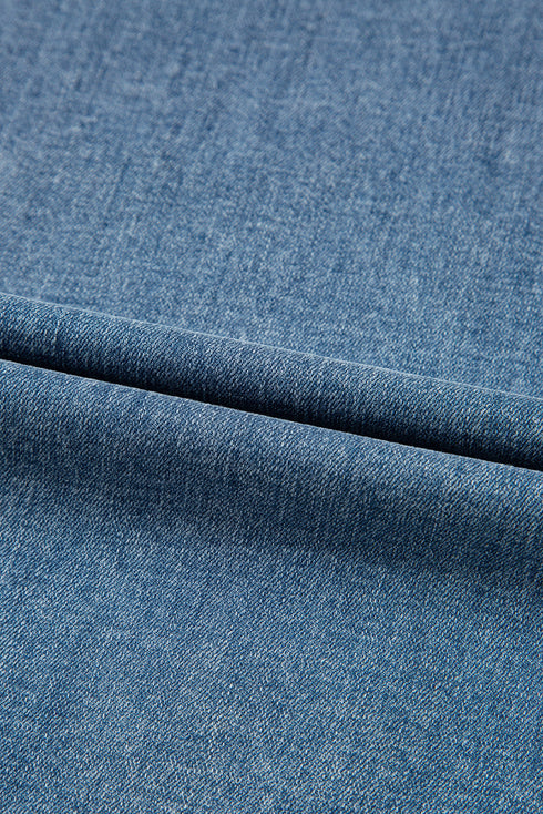 Exclusive Washed Super Wide Leg Denim Jeans