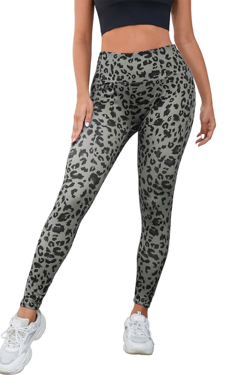 Classic All Over Leopard Print Active Leggings