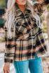 Relaxed Fit Brushed Plaid Button Down Shirt