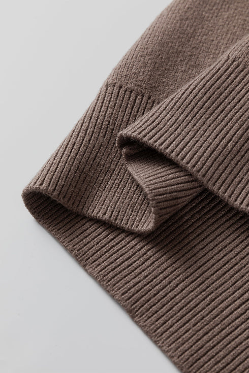 Abstract Animal Pattern Crew Neck Knit Sweater