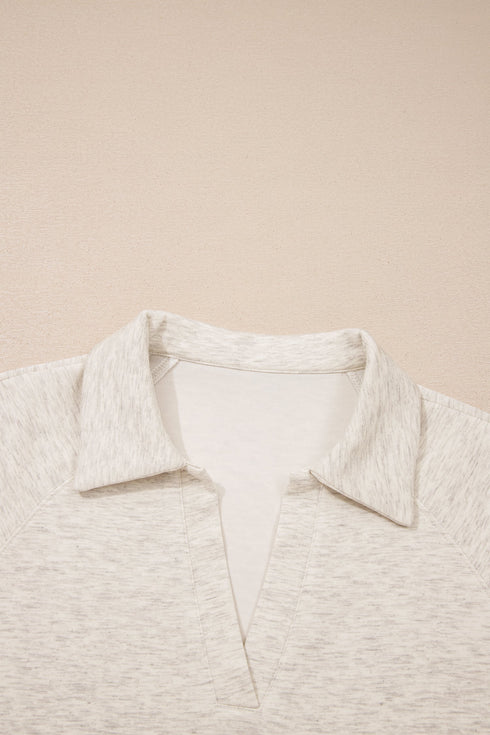 Solid Active Polo Tee Casual Matching Pant Set