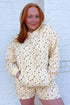Floral Print Hooded Long Sleeve Loungewear Set