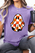 Checkered Ghost Character Graphic Print T Shirt