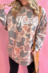 Camo Howdy Western Style Pullover Sweatshirt