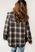 Exclusive Sherpa Fleece Lined Hooded Plaid Shacket