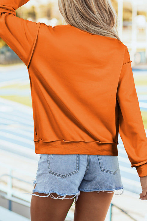 Ghost Reversible Print Mock Neck Pullover Sweatshirt