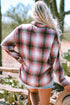 Exclusive Casual Flap Pocket Button Up Plaid Shacket