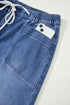 Sporty Denim Ankle Length Jeans Pocket Detail Jeans