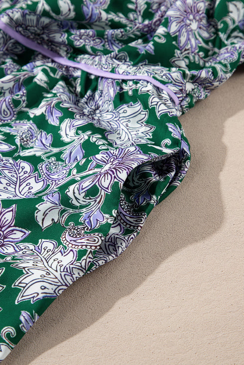 The Charleston Blossom Square Neck Dress