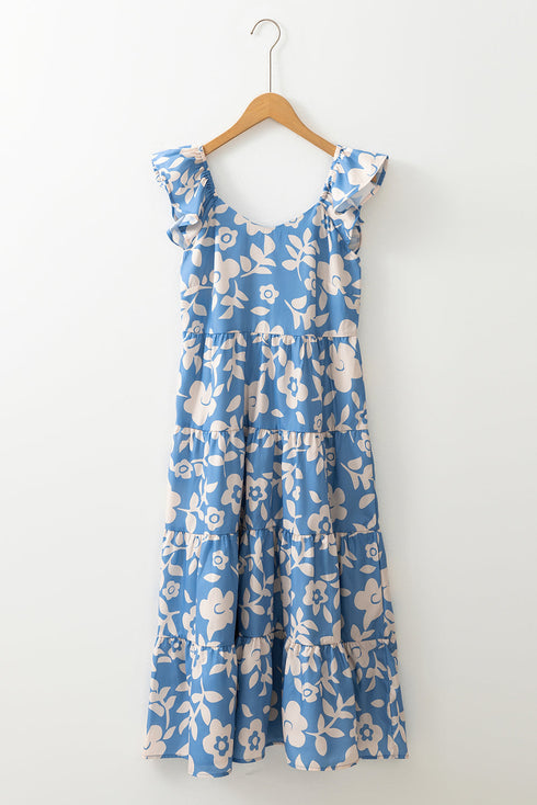 Sweet Magnolia Garden Tiered Midi Dress