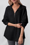 Half Zip Collar Drawstring Waist Pullover Sweatshirt