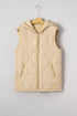 Casual Solid Quilted Padded Fleece Lined Vest