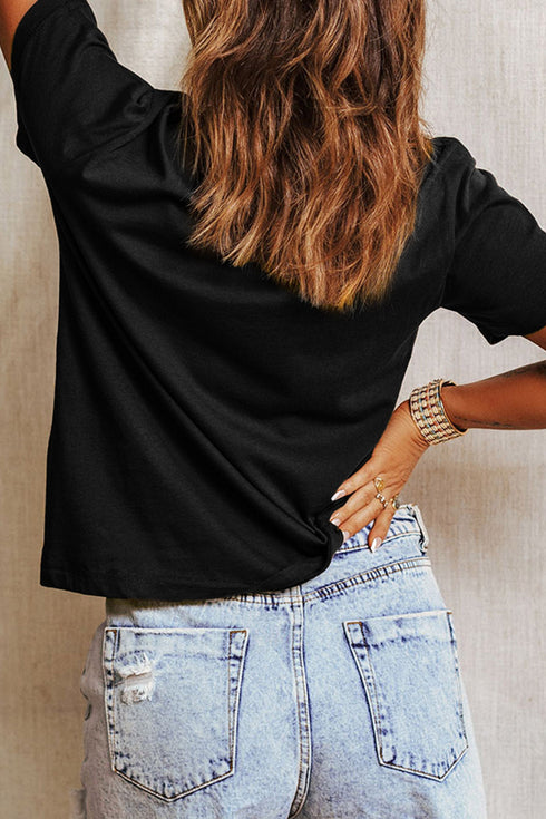 Sequin Pumpkin Leopard Print Love Graphic Tee