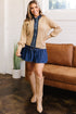Drop Shoulder Placket Paneling Shirt Collar Long Sleeve Cardigan