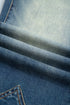Pocket Detail Flare Leg Silhouette Denim Jeans