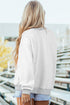 Faith Jesus Double Sided Letter Print High Neck Sweatshirt