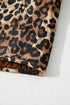 Exclusive All Over Leopard Print Quilted Tie Front Jacket