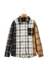 Plaid Button Up Long Sleeve Shift Silhouette Shacket