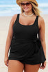 Exclusive Casual Square Neck Knotted One Piece Swimwear