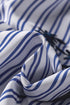 Striped Embroidered Detail Button Front Long Sleeve Casual Shirt