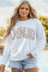 Camouflage Inspirational Letter Print Graphic Long Sleeve Tee