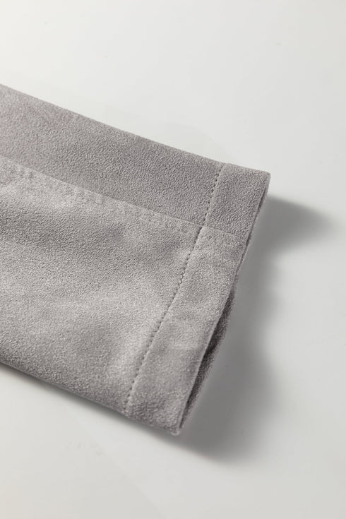 Cropped Faux Suede Western Fringe Tassel Jacket