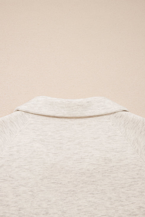 Solid Active Polo Tee Casual Matching Pant Set