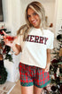 Letter Print Top Elastic Waist Pocket Shorts Lounge Set