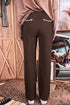 Button Fly Decorative Belt Loops Straight Leg Jeans