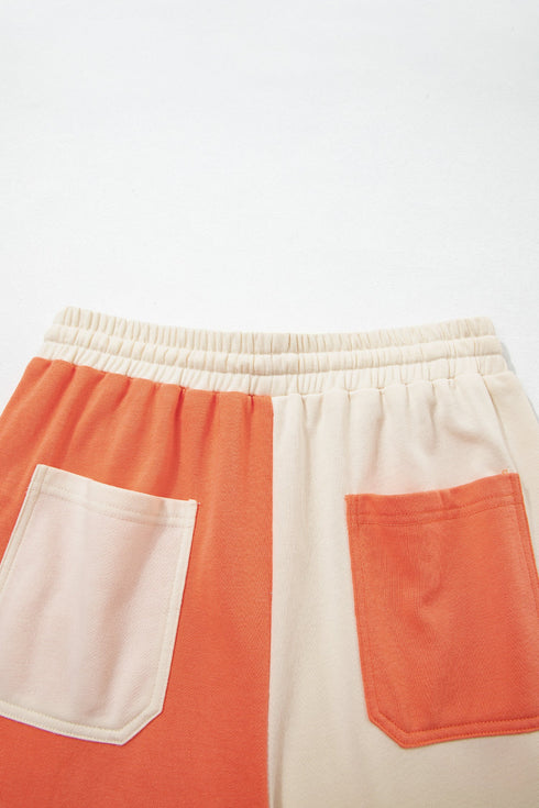 Raw Seam Wide Leg Ankle Length Pants