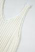 Boho Open Knit Tie Waist Mini Cover Up