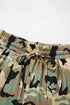 Camouflage Print Street Fashion Drawstring Shift Pants