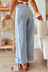 Lace Trim Full Length Regular Fit Jeans