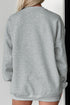 Polyester Cotton Pumpkin Graphic Oversized Pullover Sweatshirt