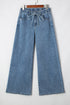 Exclusive Washed Super Wide Leg Denim Jeans