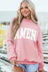 Wwjd Amen Double Sided Printed Mock Neck Reversible Sweatshirt