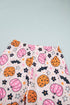 Allover Pumpkin Print Long Sleeve Coordinated Lounge Set